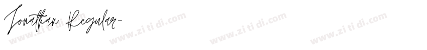 Jonathan Regular字体转换